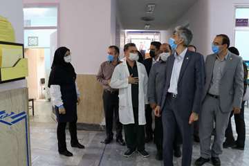 بازدید دکتر دانائی رئیس دانشگاه علوم پزشکی استان سمنان از بیمارستان 15 خرداد مهدیشهر99.05.15 